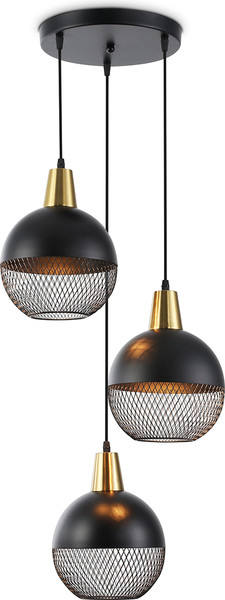 Изображение товара Люстра Ambrella TR8505/3 BK/CP (черный/медь)