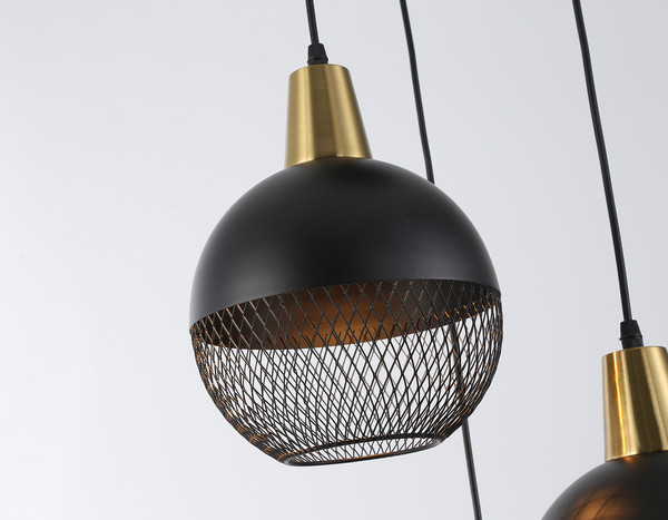 Изображение товара Люстра Ambrella TR8505/3 BK/CP (черный/медь)