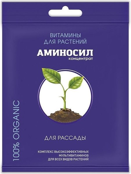 Изображение товара Удобрение Аминосил Витамины для рассады (50г)