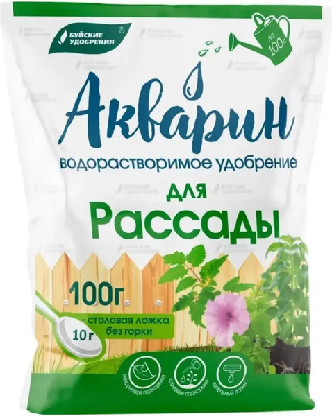 Изображение товара Удобрение Акварин Для рассады (100г)