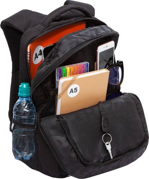 Изображение товара Школьный рюкзак Grizzly RB-556-5 (черный)