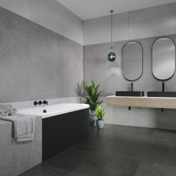 Изображение товара Ванна акриловая Lauter Bliss 170 L / 21201071L (с каркасом и лицевым экраном черного цвета)