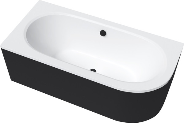 Изображение товара Ванна акриловая Lauter Bliss 170 L / 21201071L (с каркасом, черным подголовником и черным лиц.экраном)