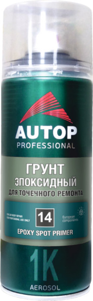 Изображение товара Грунтовка автомобильная AUTOP №14 Эпоксидная для точечного ремонта ATP-A07212 (520мл, светло-серый)