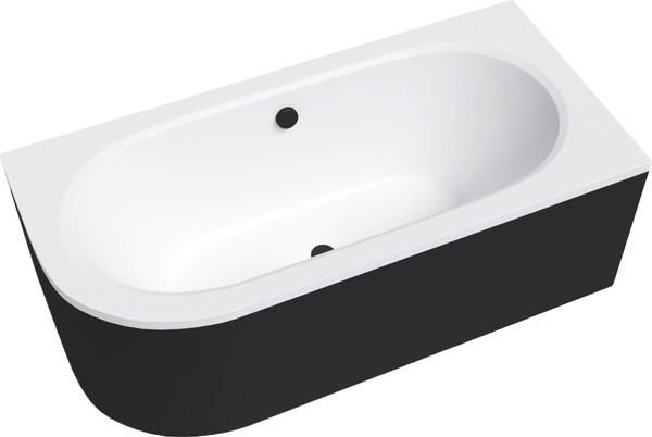 Изображение товара Ванна акриловая Lauter Bliss 170 P / 21201072P (с ножками, черным подголовником и черным лиц.экраном)