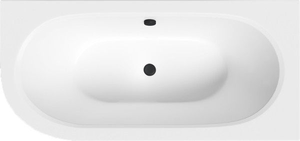 Изображение товара Ванна акриловая Lauter Bliss 170 P / 21201072P (с ножками, черным подголовником и черным лиц.экраном)