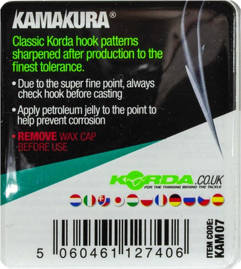 Изображение товара Набор крючков рыболовных Korda Kamakura Krank №8 / KAM07 (10шт)