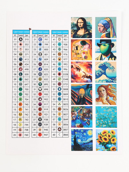 Изображение товара Набор алмазной вышивки Школа талантов Шедевры искусства / 10653496