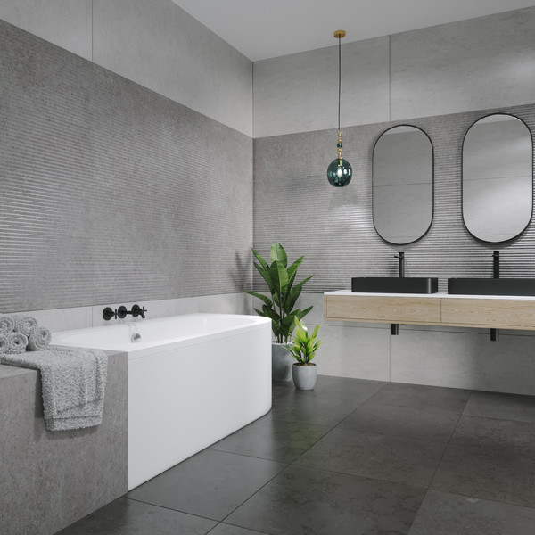 Изображение товара Ванна акриловая Lauter Bliss 180 L / 21201081L (с каркасом и серым подголовником)