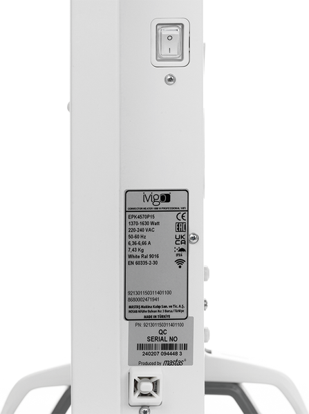 Изображение товара Конвектор Ivigo EPK4570P15 Wi-Fi / 014299
