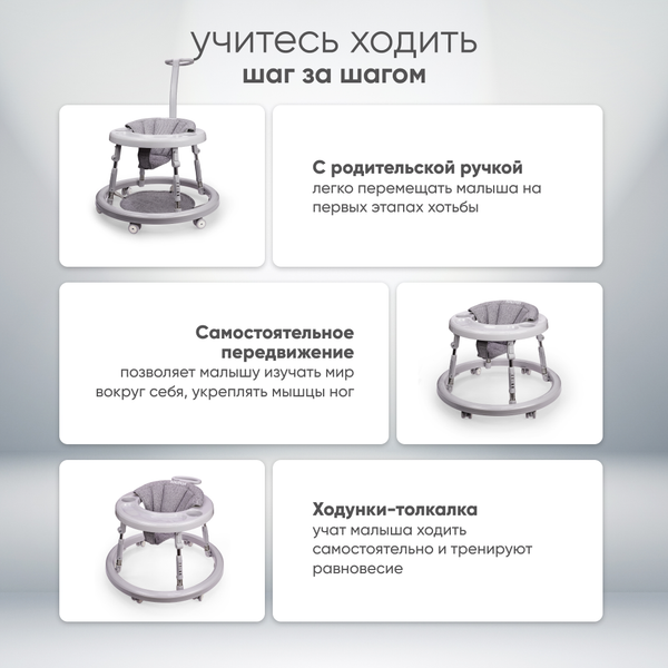 Изображение товара Ходунки Solmax&Kids YI99831 (серый)