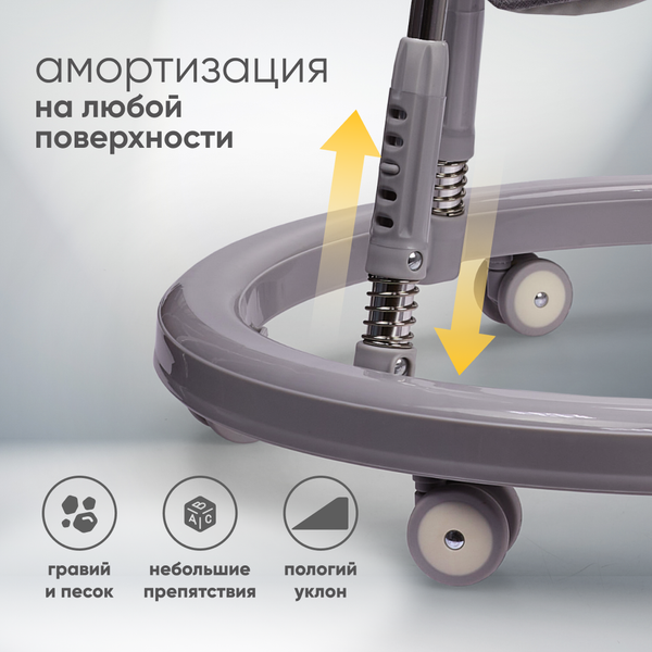 Изображение товара Ходунки Solmax&Kids YI99831 (серый)