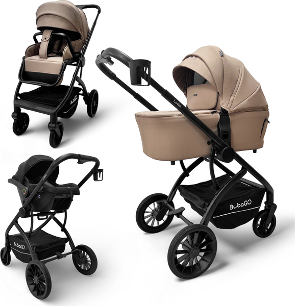Изображение товара Детская универсальная коляска Bubago Lotta 3 в 1 / BG 150-2 (мокко)
