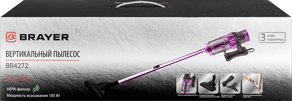 Изображение товара Вертикальный пылесос Brayer BR4272