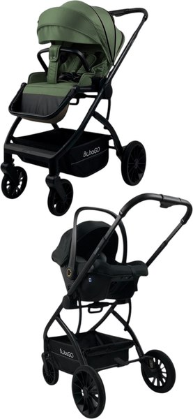 Изображение товара Детская универсальная коляска Bubago Lotta 3 в 1 / BG 150-4 (зеленый)