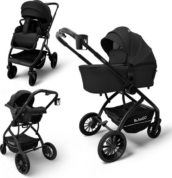 Изображение товара Детская универсальная коляска Bubago Lotta 3 в 1 / BG 150-1 (черный)