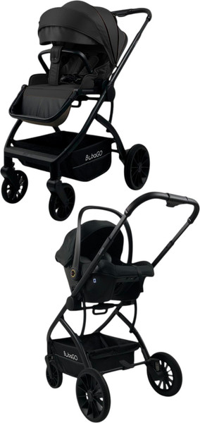 Изображение товара Детская универсальная коляска Bubago Lotta 3 в 1 / BG 150-1 (черный)