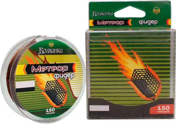 Изображение товара Леска монофильная Волжанка Метеор Фидер 0.35мм 8.21кг / ML-FB-035 (150м, коричневый)