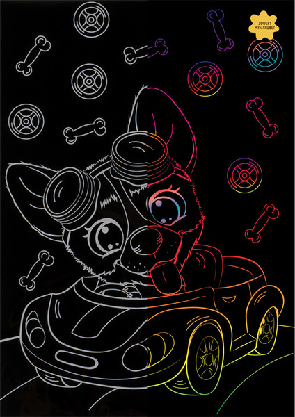 Изображение товара Гравюра Три совы Гонщик / GA5_49954