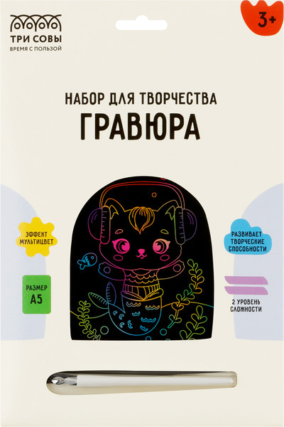 Изображение товара Гравюра Три совы Музыка / GA5_49951