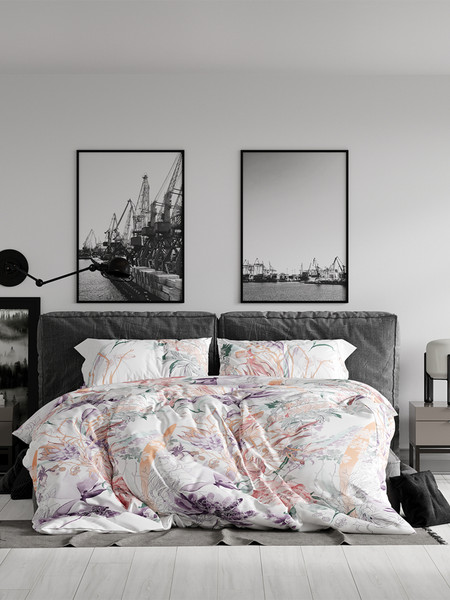 Изображение товара Комплект постельного белья Реноме 2сп Жемчужная коллекция. Цветариум 70084-1 (бязь)