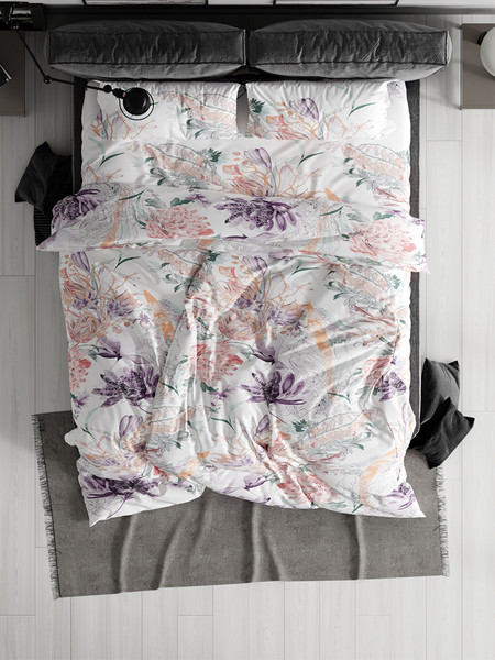 Изображение товара Комплект постельного белья Реноме 2сп Жемчужная коллекция. Цветариум 70084-1 (бязь)