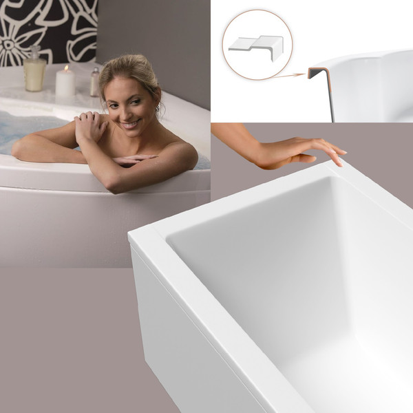 Изображение товара Ванна акриловая Lauter Oasis 155 / 21203055 (с каркасом, серым подголовником и белым лиц.экраном)