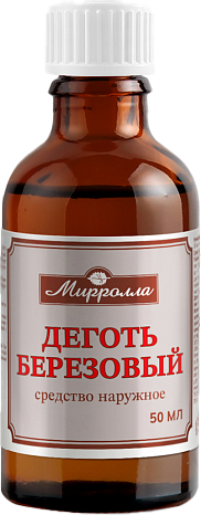Изображение товара Масло косметическое Mirrolla Деготь березовый (50мл)