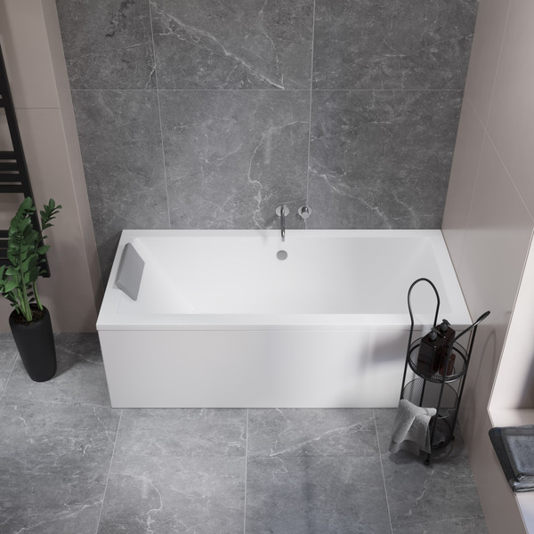 Изображение товара Ванна акриловая Lauter Oasis 170 / 21203070 (с каркасом, серым подголовником)