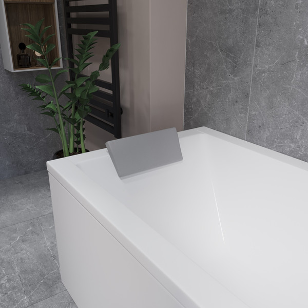 Изображение товара Ванна акриловая Lauter Oasis 175 / 21203075 (с ножками, серым подголов, белым лиц. и торц. экранами)