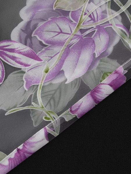 Изображение товара Гардина Arya Roza 300x250 / 8001885870605 (сиреневый/зеленый)