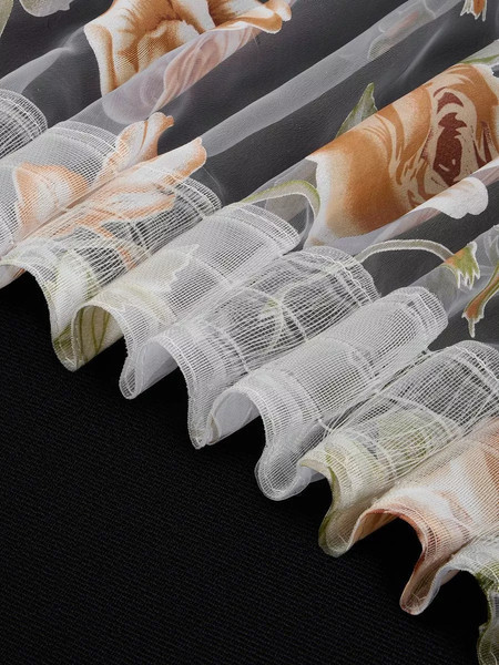 Изображение товара Гардина Arya Roza 300x260 / 8001885870612 (коричневый/зеленый)