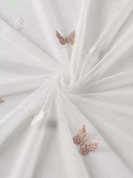 Изображение товара Гардина Arya Solo 200x250 / 8001885869562 (белый/розовый)