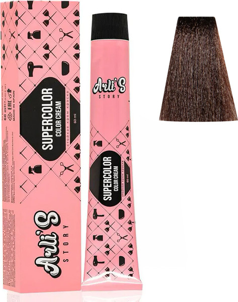 Изображение товара Крем-краска для волос Arli's Story Supercolor Color Cream тон 4.72 (60мл)