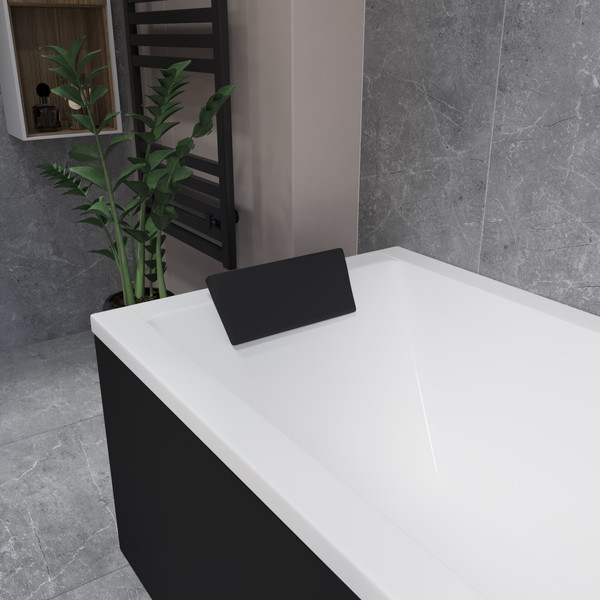 Изображение товара Ванна акриловая Lauter Oasis 190 / 21203090 (с каркасом, черным подголовником)