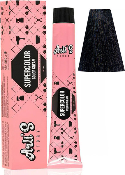Изображение товара Крем-краска для волос Arli's Story Supercolor Color Cream тон 1.1 (60мл)