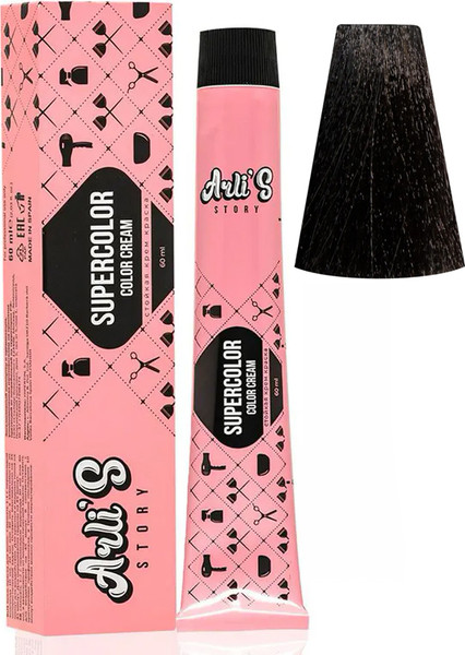 Изображение товара Крем-краска для волос Arli's Story Supercolor Color Cream тон 4.00+ (60мл)