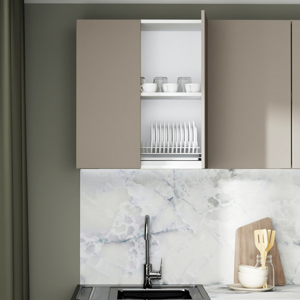 Изображение товара Кухонный гарнитур Артём-Мебель Мэри СН-114 без стекла МДФ 1.6м (веллюто капучино)