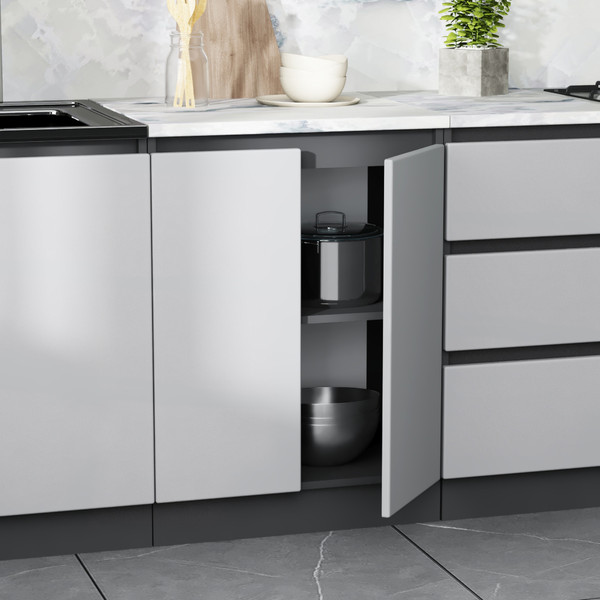 Изображение товара Кухонный гарнитур Артём-Мебель Мэри СН-114 без стекла МДФ 1.4м (веллюто ферро)