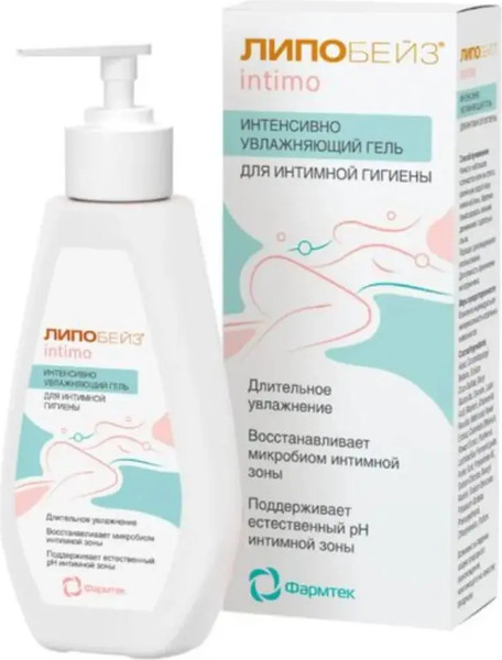 Изображение товара Гель для интимной гигиены Lipobase Интенсивно увлажняющий (200мл)
