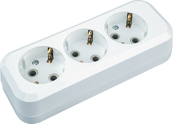 Изображение товара Колодка удлинителя Navigator NCA-BL01-03-E-WH / 61584 (белый)