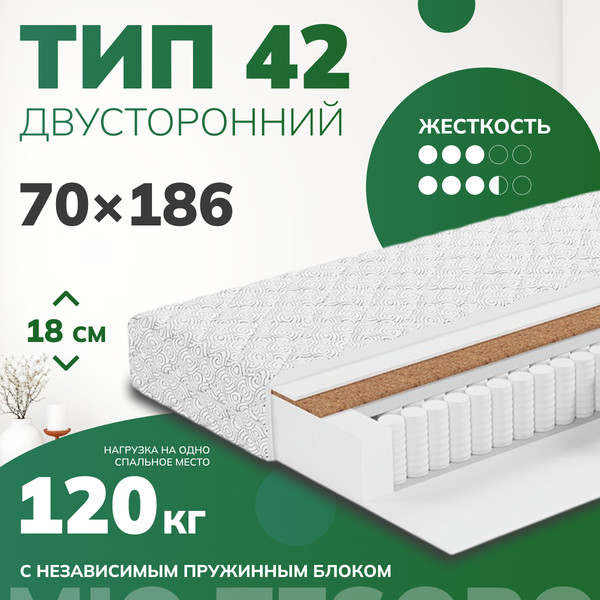 Изображение товара Матрас Mio Tesoro Тип 42 Bella Notte 70x186 (джерси трикот)