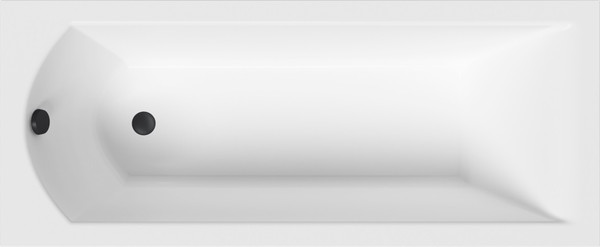 Изображение товара Ванна акриловая Lauter Amelia 160 / 21204060 (с каркасом, черным подголовником, черным лиц. экраном)