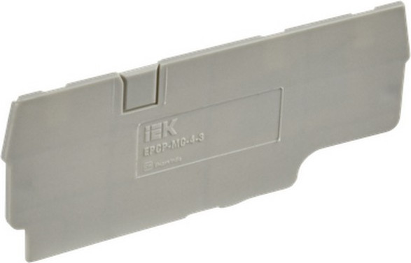 Изображение товара Заглушка для клеммной колодки IEK YCT22-00-3-K03-004-ZGL