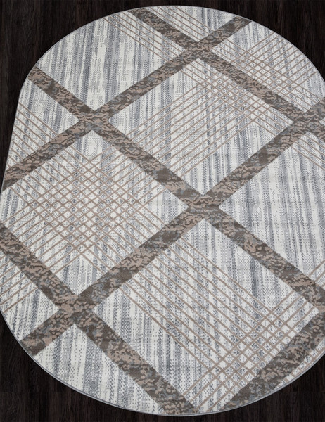 Изображение товара Ковер Merinos Sierra F351-OVAL-CREAM-BLUE (1.8х2.5)