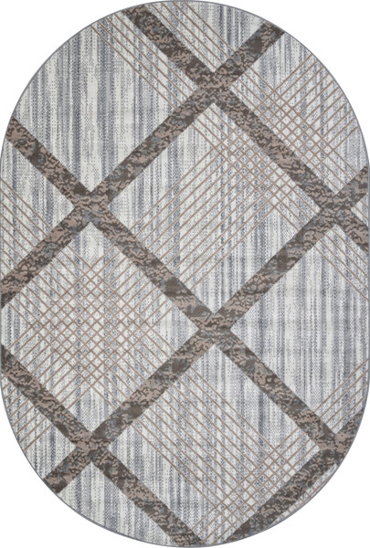 Изображение товара Ковер Merinos Sierra F351-OVAL-CREAM-BLUE (1.8х2.5)