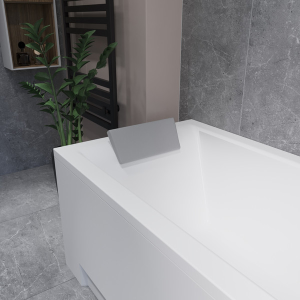 Изображение товара Ванна акриловая Lauter Amelia 140 / 21204040 (с каркасом, серым подголовником и белым лицевым экраном)