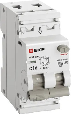 Изображение товара Дифференциальный автомат EKF PROxima D63N26EA16C30