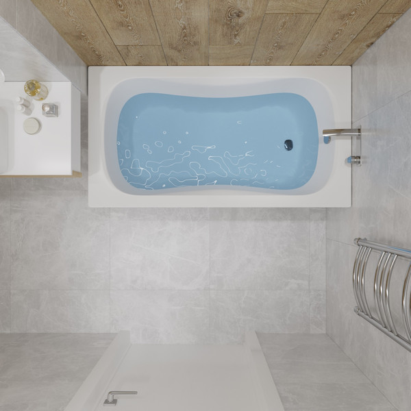 Изображение товара Ванна акриловая Lauter Sophia 130 / 21205130 (с серым подголовником)