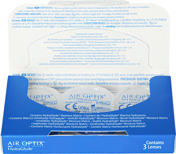 Изображение товара Контактная линза Air Optix Plus HydraGlyde Sph-4.25 R8.6 D14.2